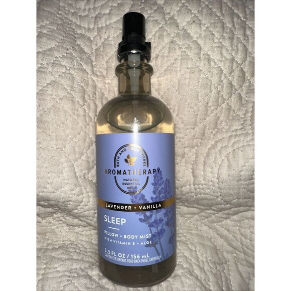 Bath and Body Works Aromatherapy Sleep LAVENDER+VANILLA Pillow Mist 5.3 fl oz - Picture 1 of 3